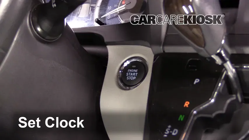 2019 Toyota Sienna XLE 3.5L V6 Clock
